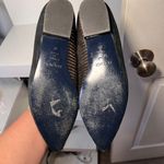 Bocage Metallic Striped Pointed Toe Flats Black & Blue Elegant Shoes Photo 8