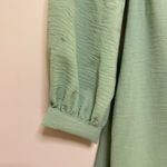 Altar'd State Altar’d State Long Sleeve Ruffle Trim Wrap Dress, Sage Green, Size S, EUC Photo 4