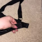 Dolls Kill Black Balconette Satin Bra with Underwire Photo 3