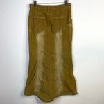 Urban Outfitters Parker Long Stretch Corduroy Fishtail Midi Skirt Brown womens S Photo 8