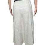 Pulp elastic waist white flower print linen pull Photo 3