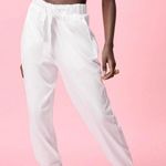 ZARA  White High Waist Bow Joggers Photo 0