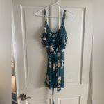Privacy Please Revolve Hamlet Mini Wrap Dress in Sage Floral Photo 7