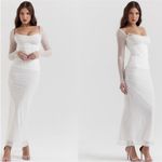 House Of CB L D-DD 'Katarina' White Maxi Dress NWOT Photo 9
