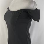 Open Edit New Off The Shoulder Short Sleeve Sheath Dress Black Size Small Photo 9