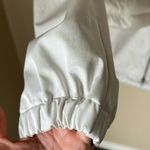 Duno white mixed media cropped puff down jacket Size M Photo 8