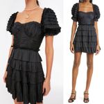 Ulla Johnson Noir Lucette Dress in Black Size 8 Photo 3