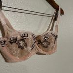 Etam cream black lace embriordery Balconette Bra 34D Tan Size undefined Photo 2