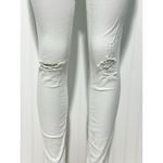 frame denim Women's Le Skinny Jenne Crop Cotton Blend Ripped Jeans White Size 28 Photo 3