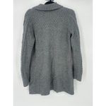 LL Bean Cable Knit Fisherman Toggle Wool Blend Cardigan Sweater Women’s XL Gray Photo 3