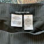 Jones New York Black Pinstripe Wide-Leg Pants Size 6 Office Preppy Classic Y2K Photo 13