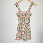 Urban Outfitters  Women’s Pink Fruit Print‎ Lace Up Mini Dress Size XS Photo 4