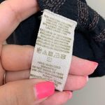 Free People Linen Blend Black Tank Cut-Out Back Copper Beading Detail Photo 5