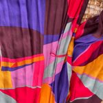 Karlie  Mosaic Braided Sash Mini Dress Colorful Abstract Size Small Photo 5