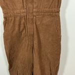 BDG Urban Outfitters Brown Corduroy Short Sleeve Jumpsuit Utility Workwear Sz S Photo 2
