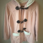 Pink Toggle Teddy Jacket for Women Size M Photo 0
