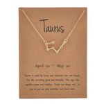 Boutique NEW Taurus 18k Gold Constellation Zodiac Star Necklace Birthday Astrology Photo 7