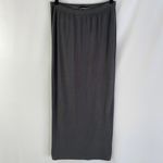 Pretty Little Thing High Waisted Ribbed Knit Midi Skirt Charcoal Grey Size 4 Photo 5