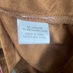 MISA Los Angeles  Brown MicroSuede Embroidered Top Blouse SZ XS Boho Hippie NWOT‎ Photo 8