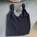 Black seamless ribbed tank Size XS Photo 0