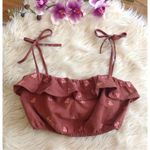 Nordstrom NWT 4SIENNA Rust Crop Top w/Tie Straps Photo 3