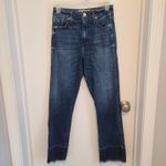 AMO Jeans Size 25 Bella Released Hem Shades Of Blue High Rise Straight Leg Denim Photo 2