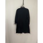 Dress Barn Wool Blend Open Trench Long Jacket Houndstooth Women’s 10 Black Photo 4