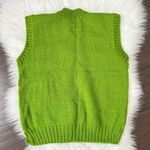 Handmade green sweater vest and bag set Size none Photo 2