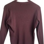 Grace Karin Women Cardigan Sweater L Brown Ribbed Fitted Preppy Academia Office Photo 2
