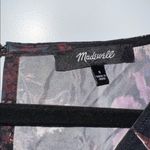 Madewell NWOT Wide V-Neck Midi Dress - True Black Photo 5