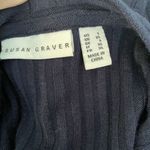 Susan Graver Cardigan Dress Women's LG Blue Sweater Liquid Knit Pockets Photo 6