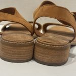 Toms Camili Brown Tan leather Neutral Formal Low Heel Buckled sandal Sz 9.5 Photo 3