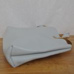 Hashtags Leatherworks Maine Croc Embossed Leather Tote Style Bag Gray Photo 4