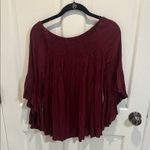 Ella Moss Women's Burgundy Off-Shoulder Top Photo 3