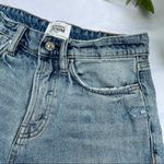 ZARA  High Rise Distressed Button Fly Jeans Photo 4