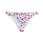 NWT HVN Harley Swim Cherry Bikini Bottoms Large White Cherrygirl Retro Playful Photo 2