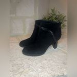 Johnston & Murphy  Women Black Suede Ankle Boots - New Size 8 Photo 1