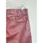 WhetBlu Burgandy/Red Vintage High Waisted Leather Pants Photo 2