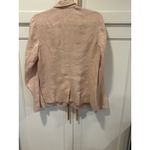 J. Jill Love Linen Blazer Women's Small S Peach Pink Casual Career Jacket Photo 6
