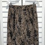 John Roberts size 12 fun pattern pencil skirt zipper back small slit skirt skirt Photo 0