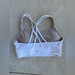 Lululemon  White Energy Sports Bra, Size 10 Photo 1