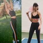 Spiritual Gangster Ada High Waist 7/8 Rainbow Legging - Black XS Photo 1