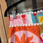 Commense sun seeker shorts high waisted colorful tropical beach print scalloped Pink Photo 4