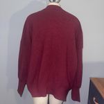 Lillusory oversized burgundy sweater top shirt woman’s large Red Photo 1