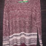 One World Maroon Kohl’s Sweater Photo 0