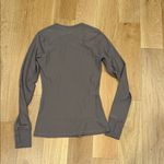 Lululemon  athletica zoned in Long Sleeve Top - Brown size 4 Photo 1