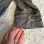 Hollister Gray and Orange Quarter-Zip Pullover Photo 4