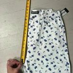 Momokrom NWT  Floral Straight Leg Long Denim Jeans US XL/UK 14 Preppy Punk Photo 5