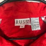 American Vintage vintage 90s 1990s 80s 1980s retro aesthetic  Russ red green navy blue plaid zip Photo 3