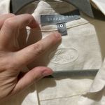 Foxcroft  Cream Button-Up Shirt Jacket Photo 1